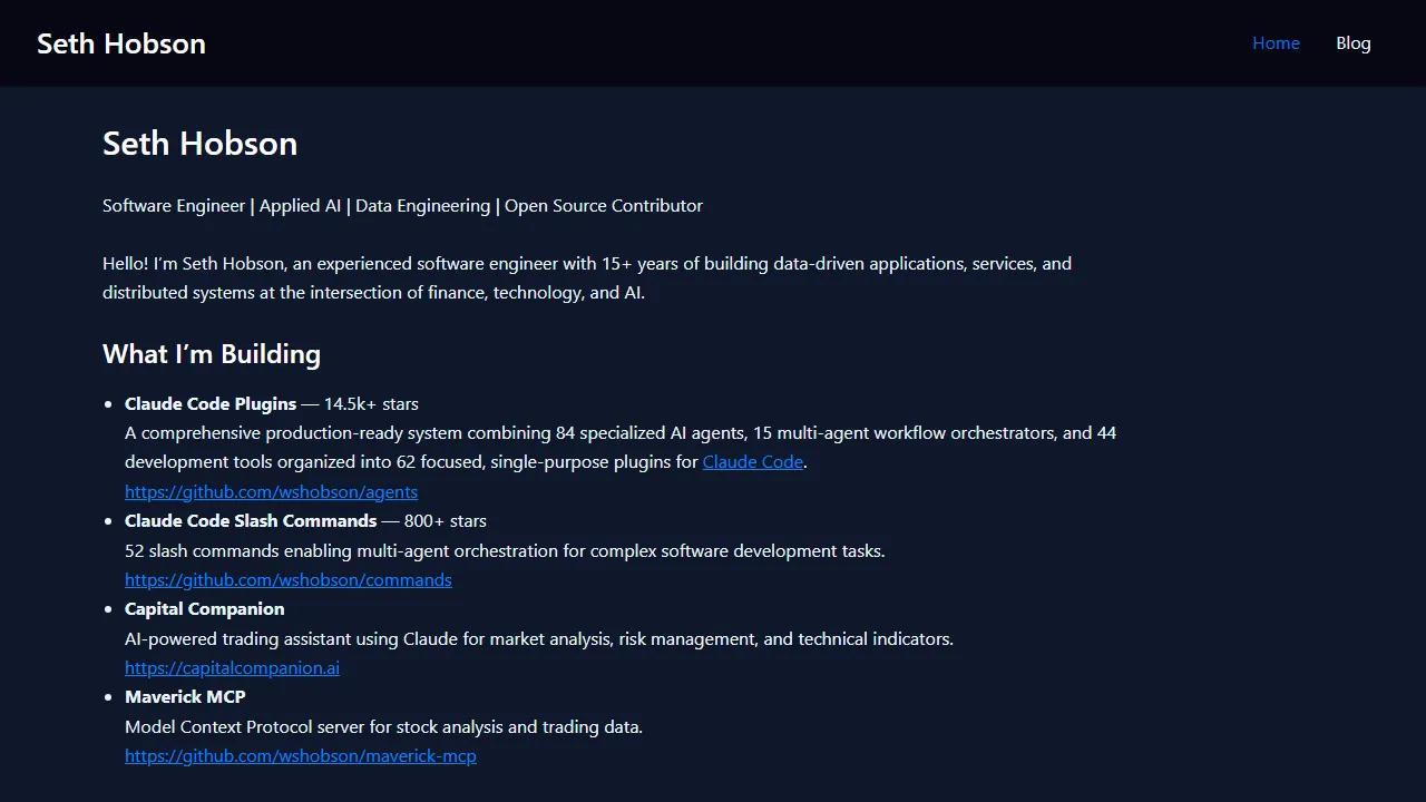 sethhobson.com - Financial Analysis Tool for FP&A Professionals screenshot