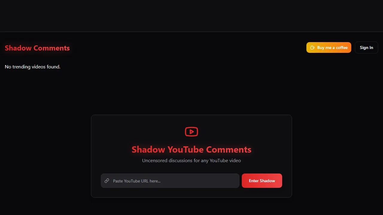shadowcomment.com - Comment Management System For Your Website screenshot
