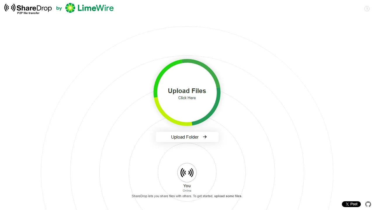 sharedrop.io - Free Open Source File Sharing Service screenshot