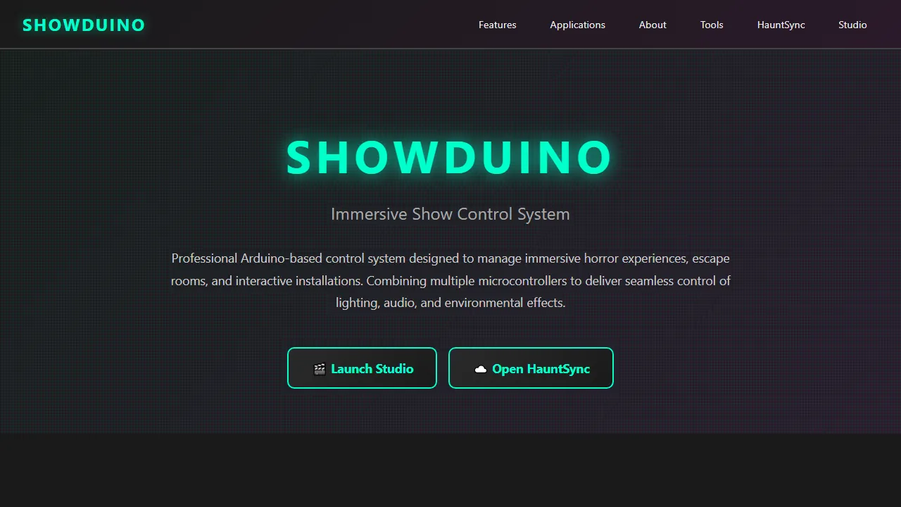 show-duino.com - FX Control System for Haunted Attractions screenshot