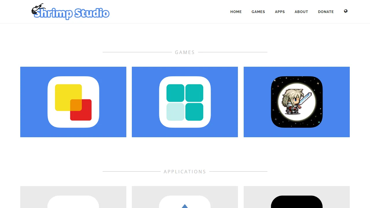shrimpstudio.app - Mobile App Development Platform Contribution Page screenshot