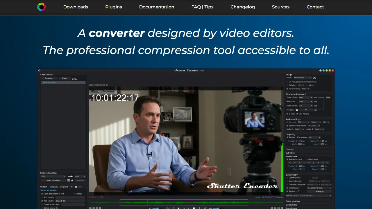 shutterencoder.com - Free Open Source Video Encoder and Converter screenshot