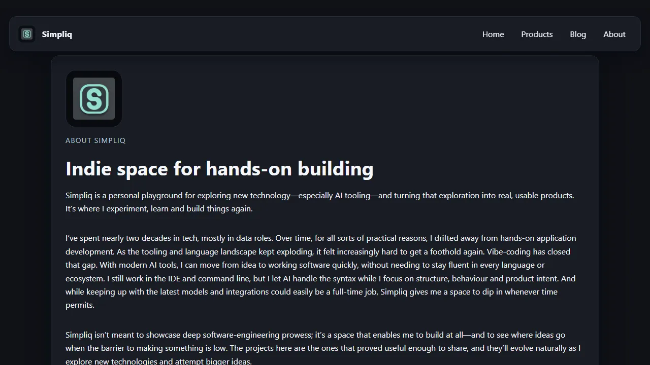 simpliq.io - Free Productivity Tools to Save Time screenshot