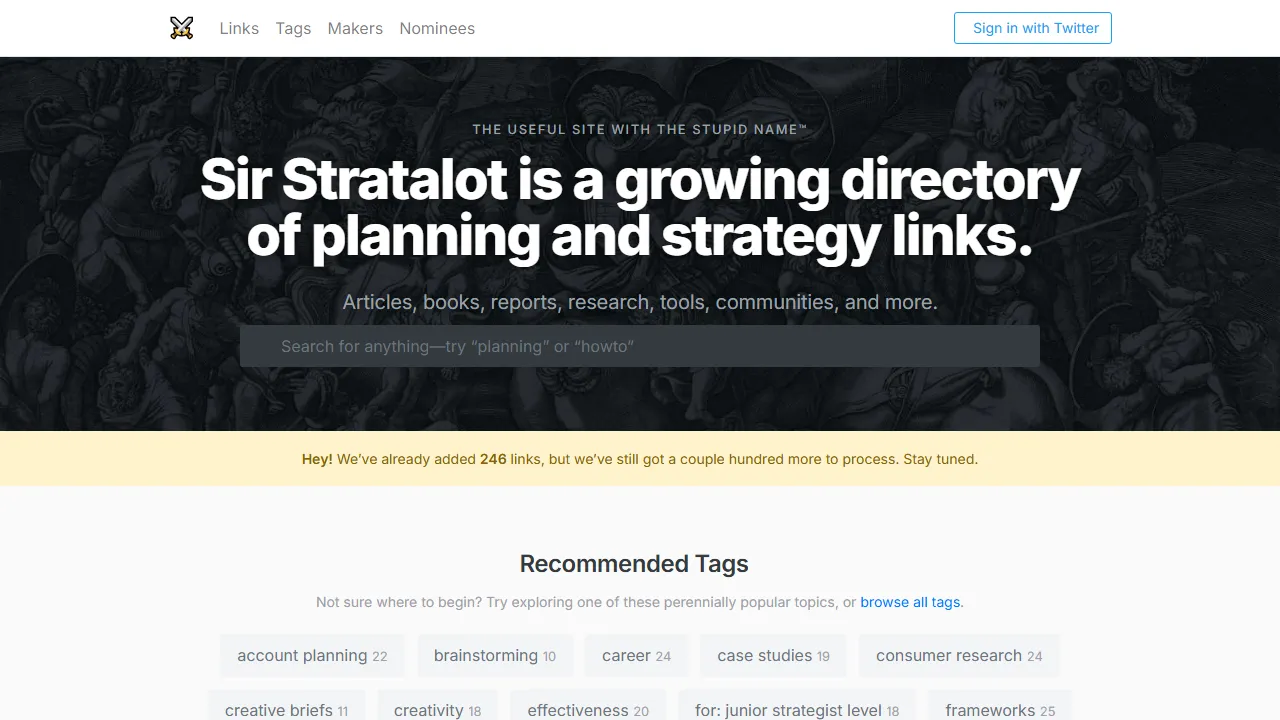 sirstratalot.com - Strategic Planning Tool for Growth screenshot