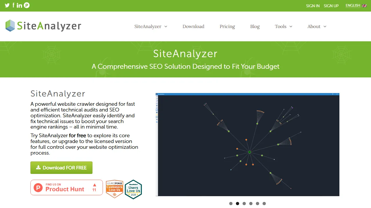 site-analyzer.pro - Free Website SEO Checker for Backlink Analysis screenshot
