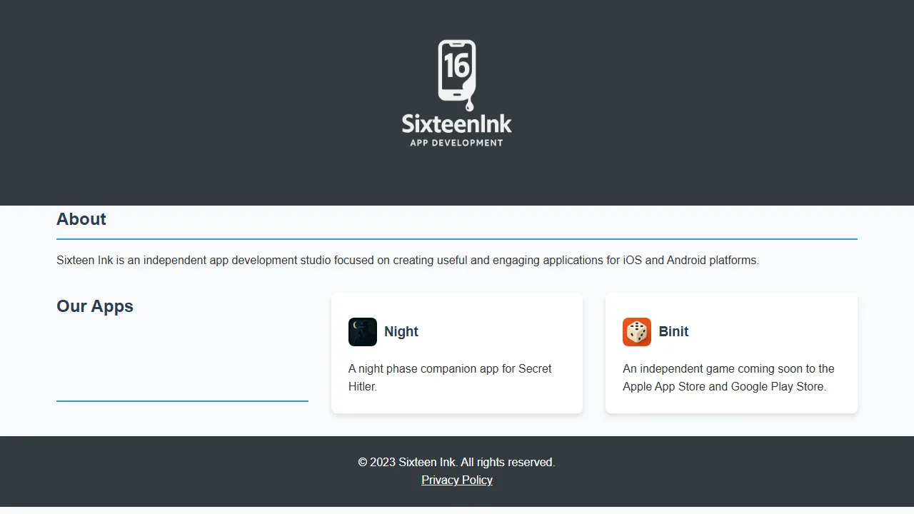 sixteenink.com - Fun Online Dice Game for Groups screenshot