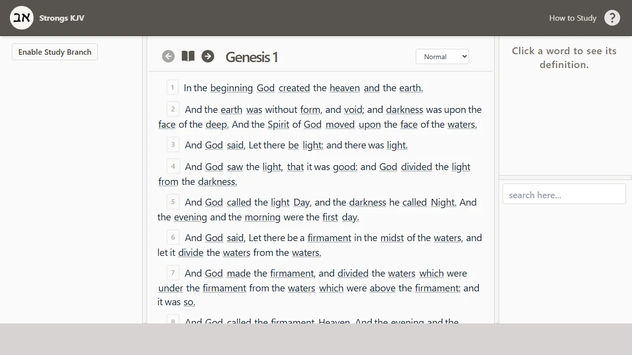 skjv.app - Bible Study Tool With Strongs Concordance screenshot