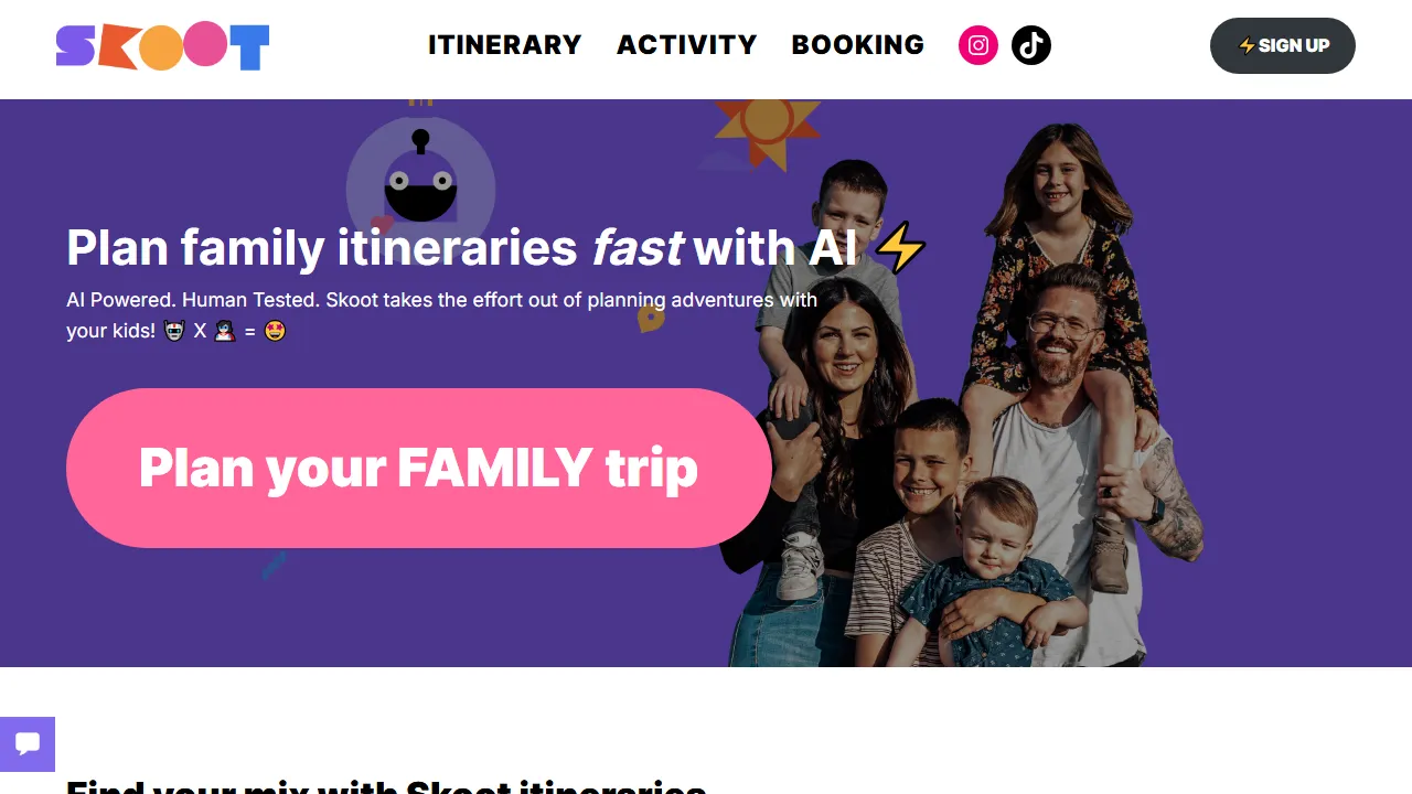 skoothere.com - Free AI Travel Assistant for Trip Planning screenshot
