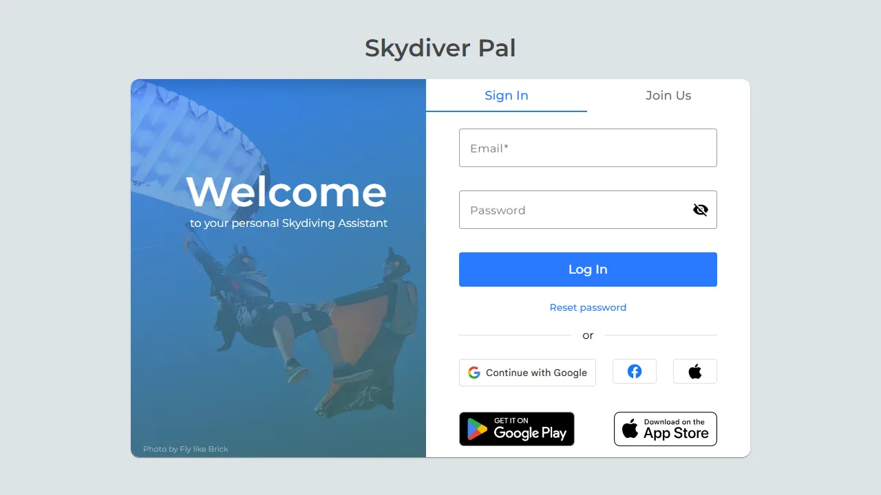 skydiverpal.com - Skydiving Logbook to Track Jumps and Equipment screenshot