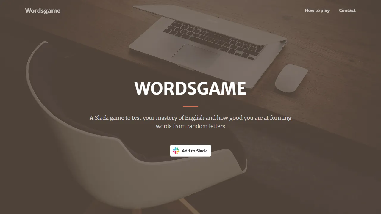 slackwords.com - Fun Word Game for Slack Teams screenshot