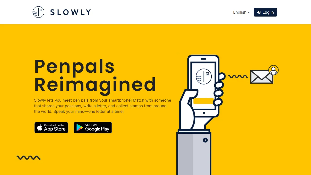slowly.app - Find Your Pen Friend Online Today screenshot
