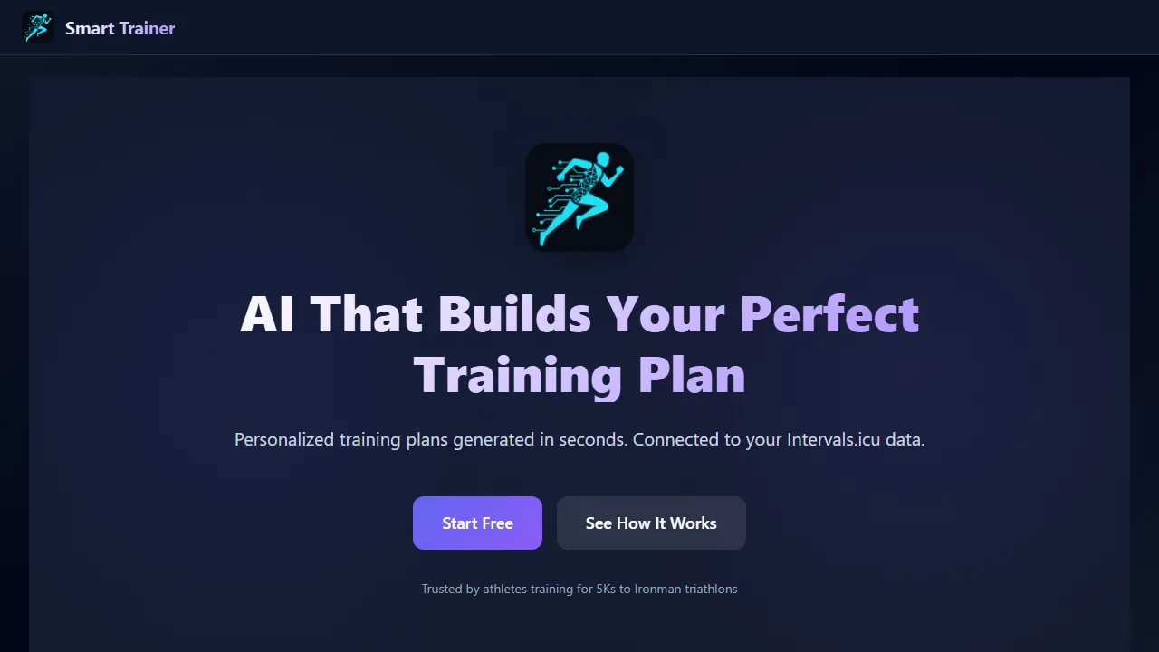smart-trainer.org - AI Fitness Trainer and Coach screenshot