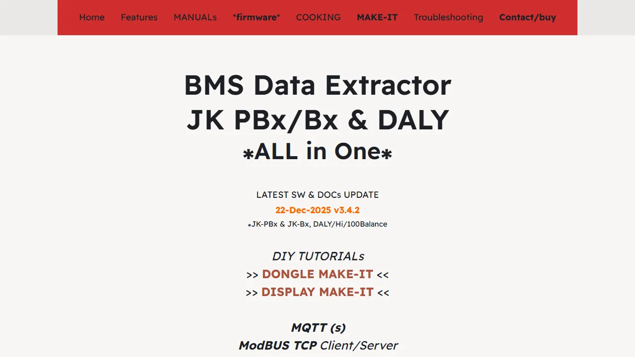smartbms.it - Passion Project for BMS Software Development screenshot
