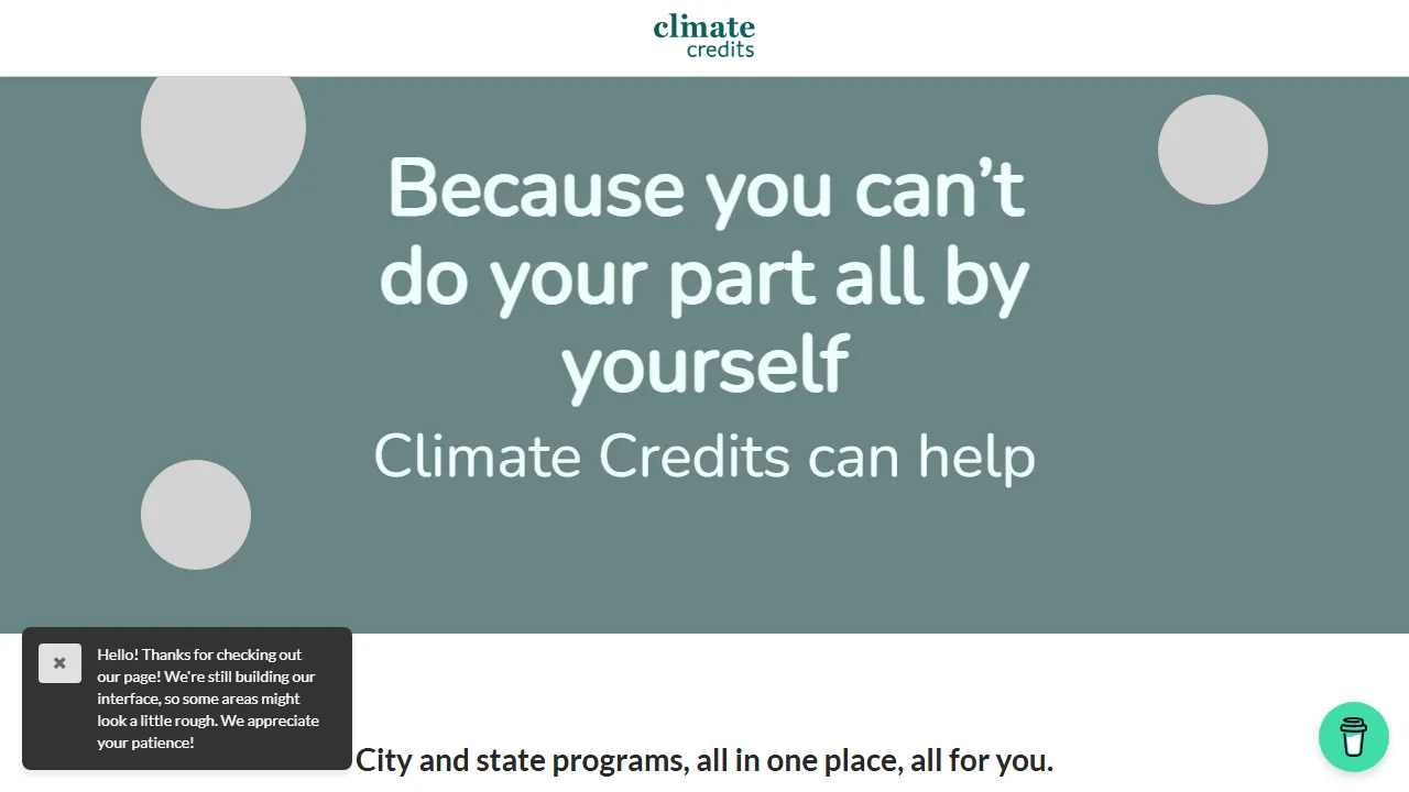 smartclimatecredits.com - Free Local Climate Policy Resource screenshot