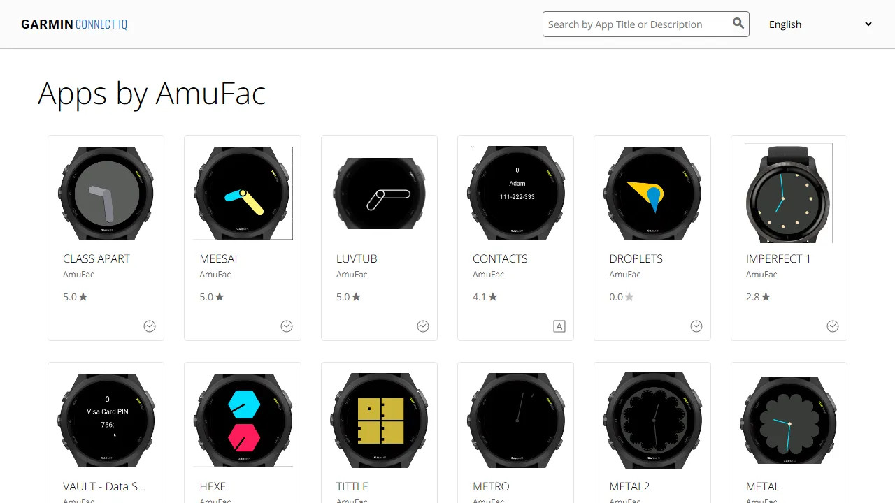 snavognales - Garmin Connect App Catalog - Mobile Integration screenshot