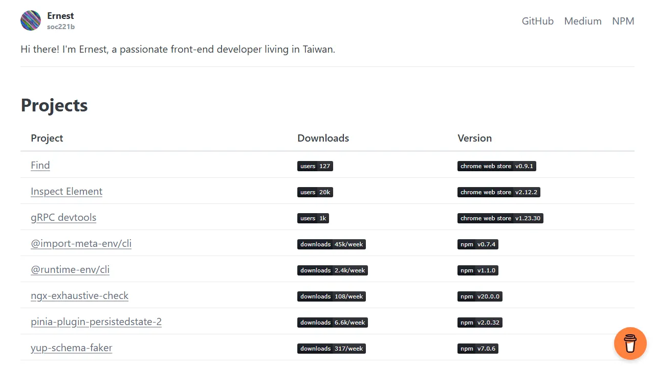 soc221b.github.io - Open Source NPM Libraries and Extensions screenshot