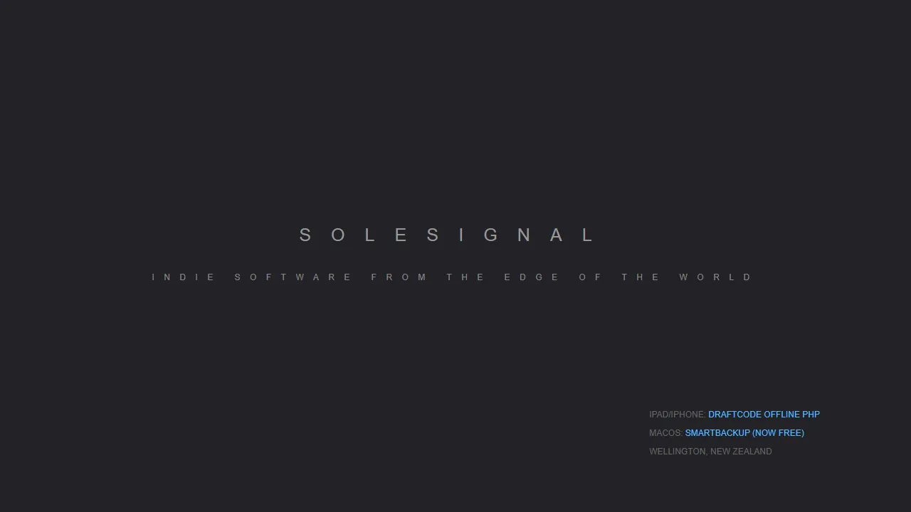 solesignal.com - Indie Mac Software and Tools screenshot