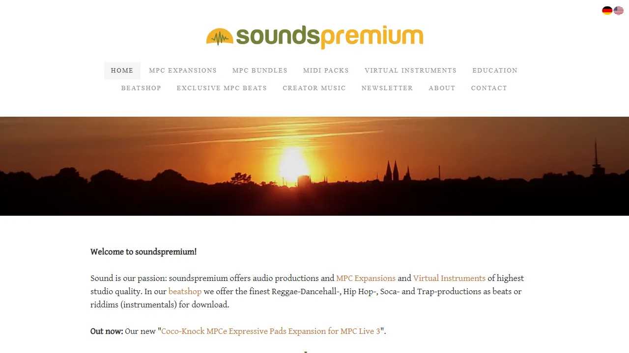 soundspremium.com - Virtual Piano: Innovative Virtual Instruments and Sounds screenshot