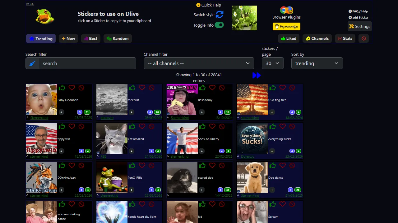 spacefrog.xyz - Streaming Tools for Content Creators screenshot