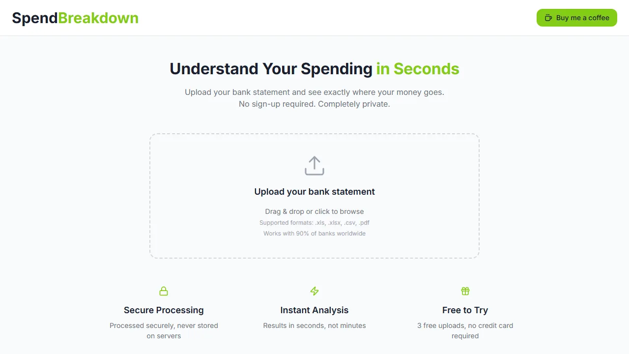spend-breakdown.vercel.app - Simple Expense Tracker Application to Use screenshot