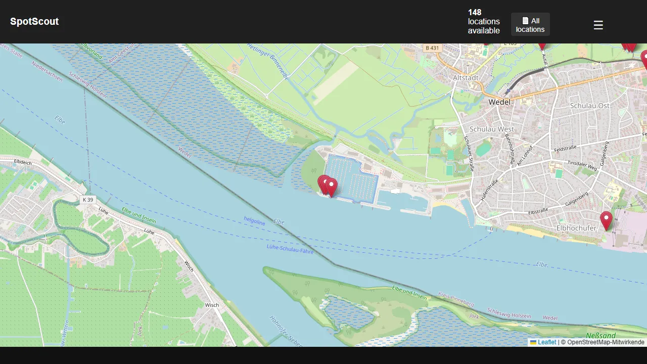spotscout.org - Free Bench Finder App to Locate Benches screenshot