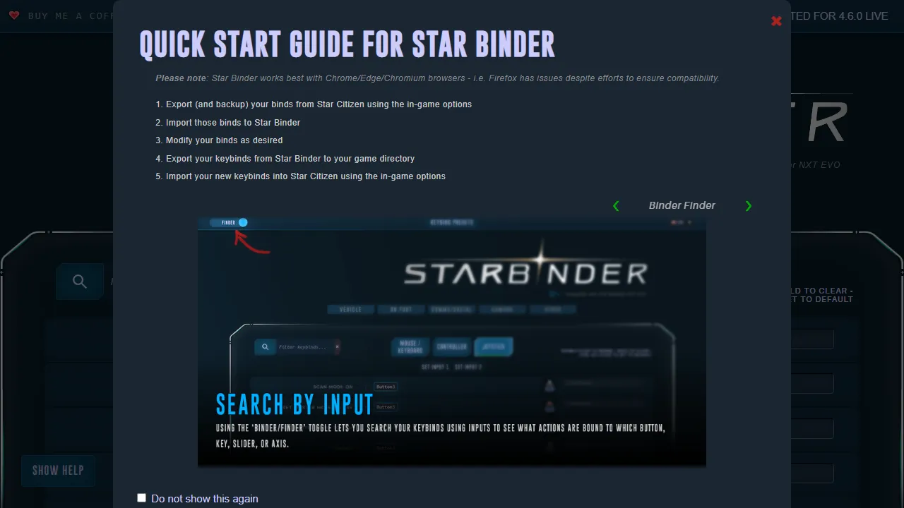 starbinder.space - Keybinding Tool For Star Citizen Gamers screenshot