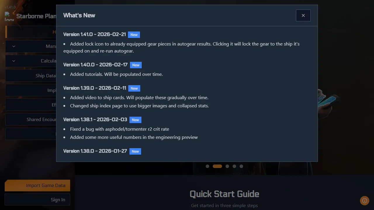 starborne-planner.netlify.app - Free Online Game Planning Tool screenshot