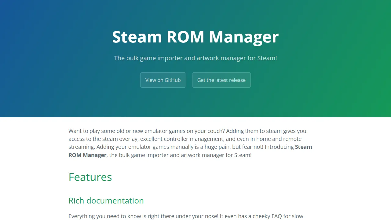 steamgriddb.github.io - Bulk Game Importer and Artwork Manager screenshot