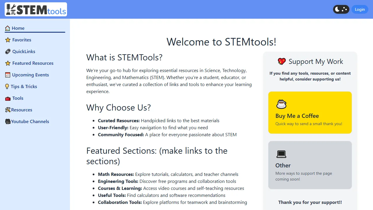 stemtools.io - Practical STEM Learning Education Resources screenshot