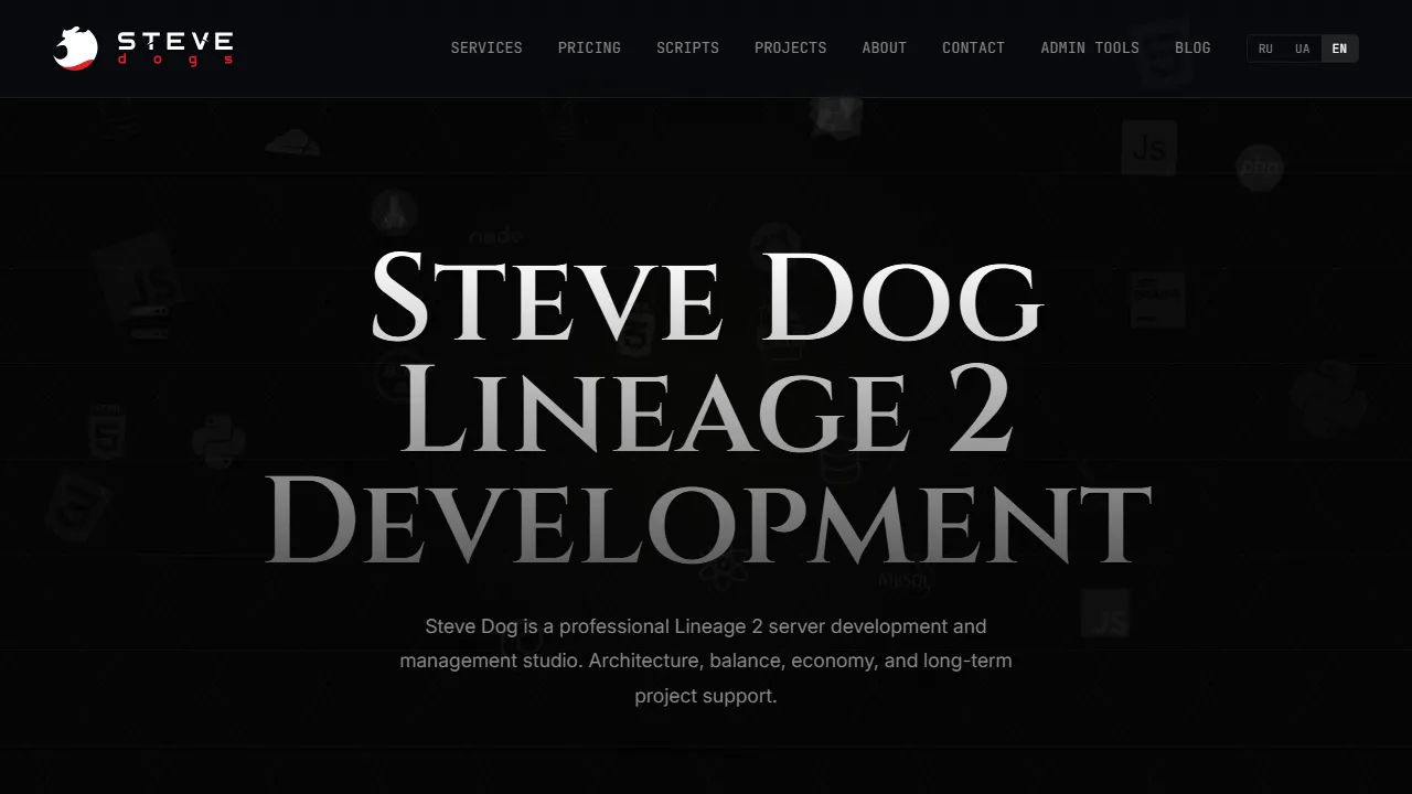 steve.dog - Lineage 2 Game Server Support screenshot