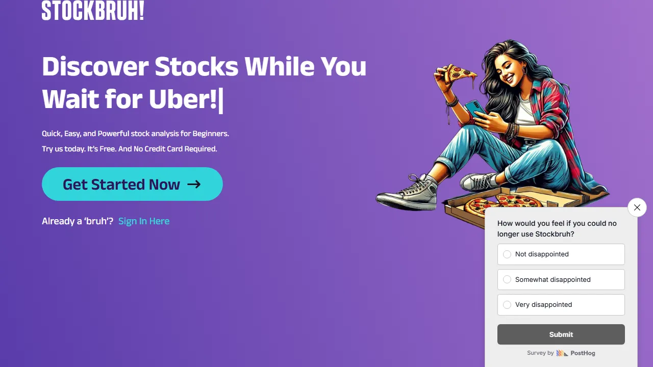 stockbruh.com - Simple Stock Analysis Platform for Beginners screenshot