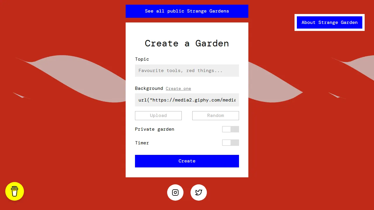 strange.garden - Design Collaboration Tool for Teams screenshot