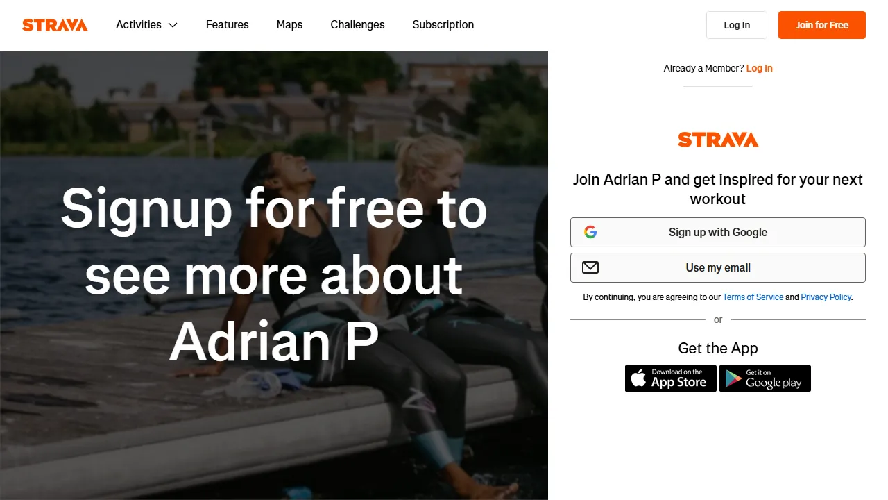 strava.com - Android App for Aerobic Exercise Workout screenshot