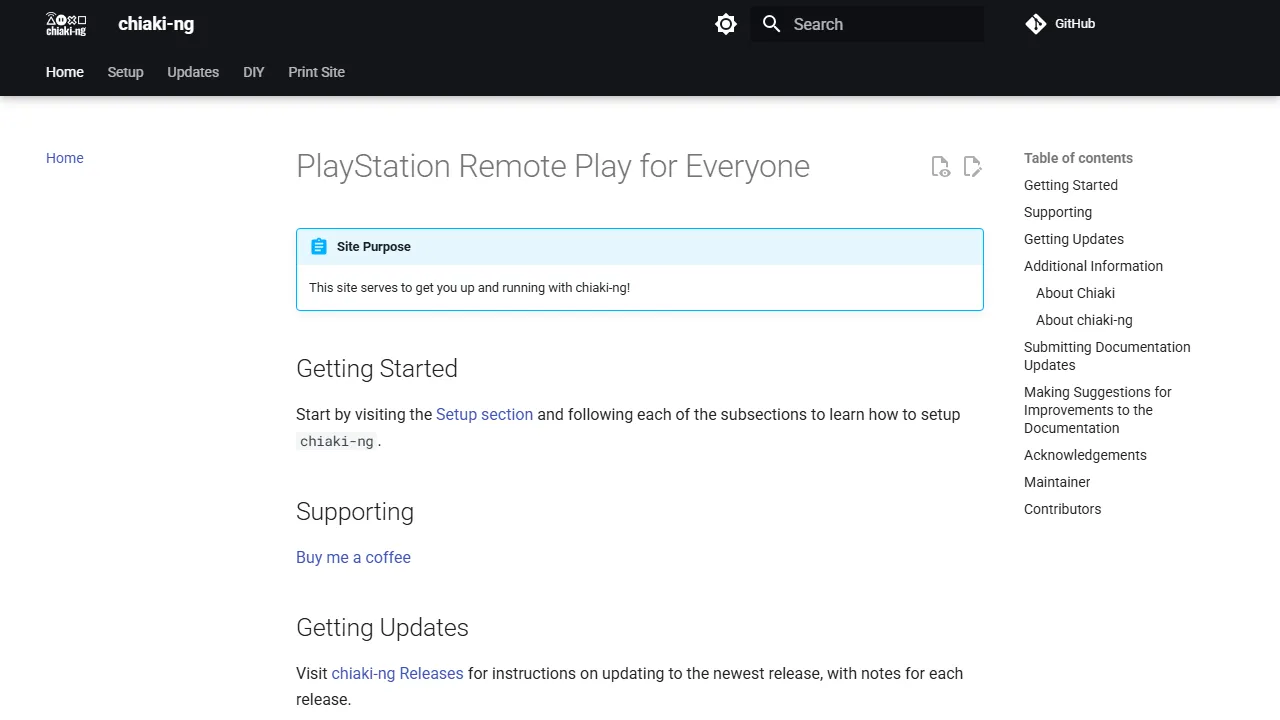 streetpea.github.io - Open Source Remote Play Client for PS4 and PS5 screenshot