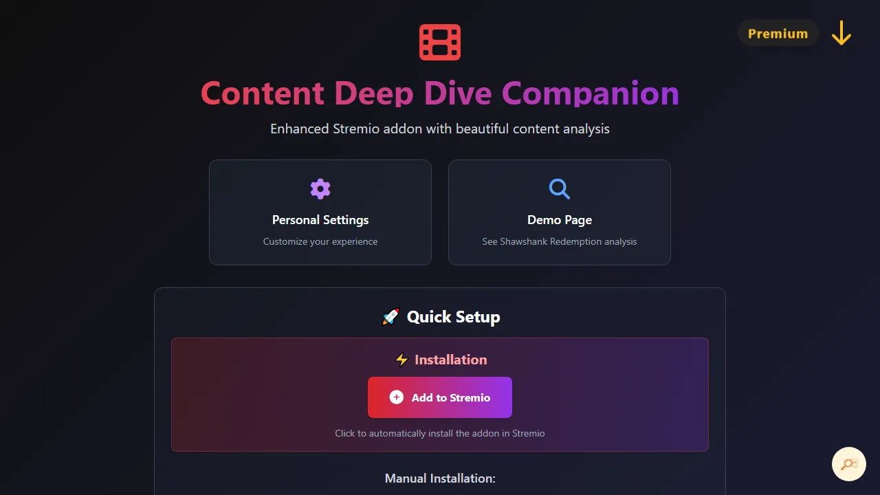 stremio-content-deepdive-addon-dc8f7b513289.herokuapp.com - Stremio Addon for Content Metadata screenshot