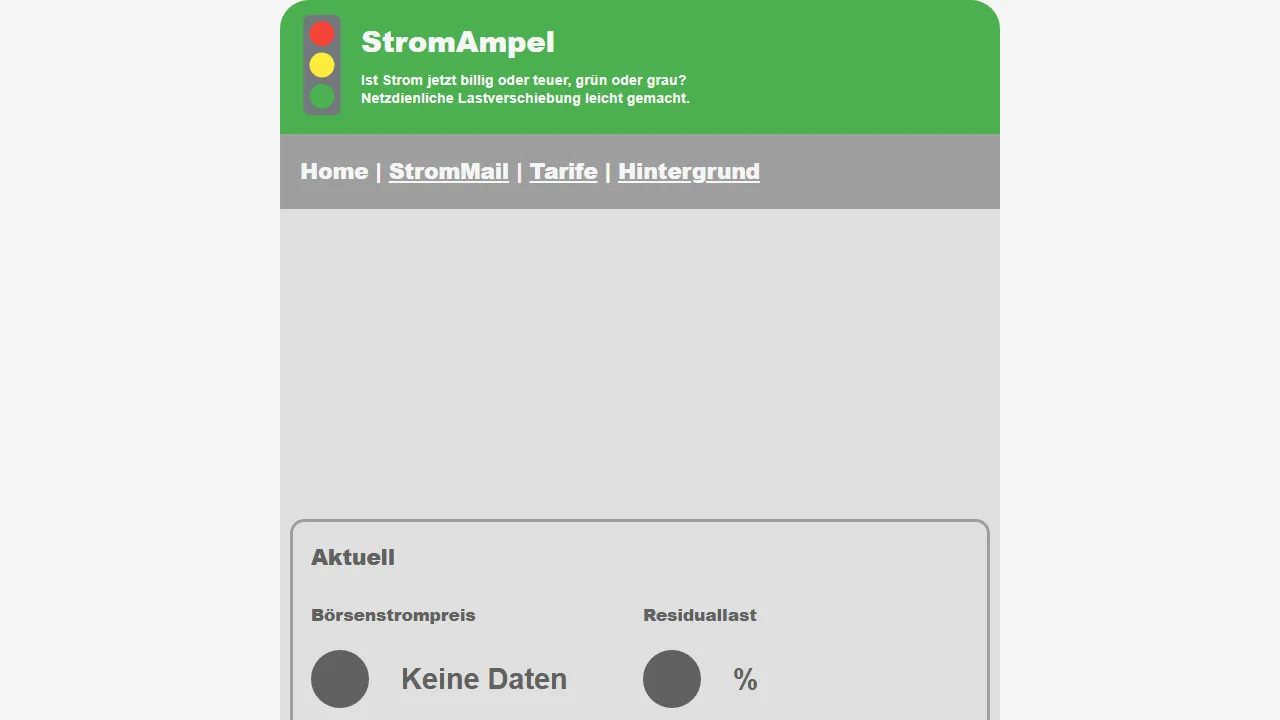stromampel.info - Octopus Tracker Prices and Rates screenshot
