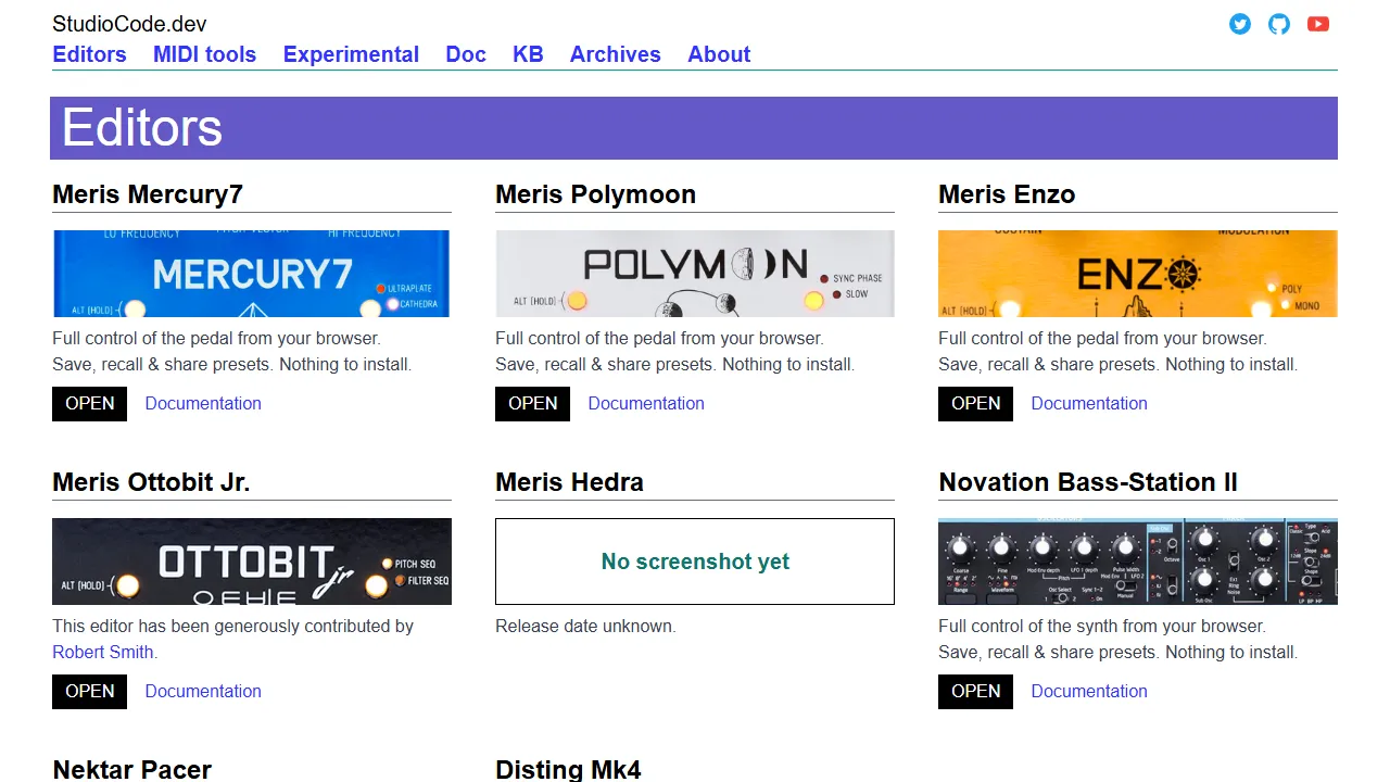 studiocode.dev - Free MIDI Freeware Tools for Musicians screenshot