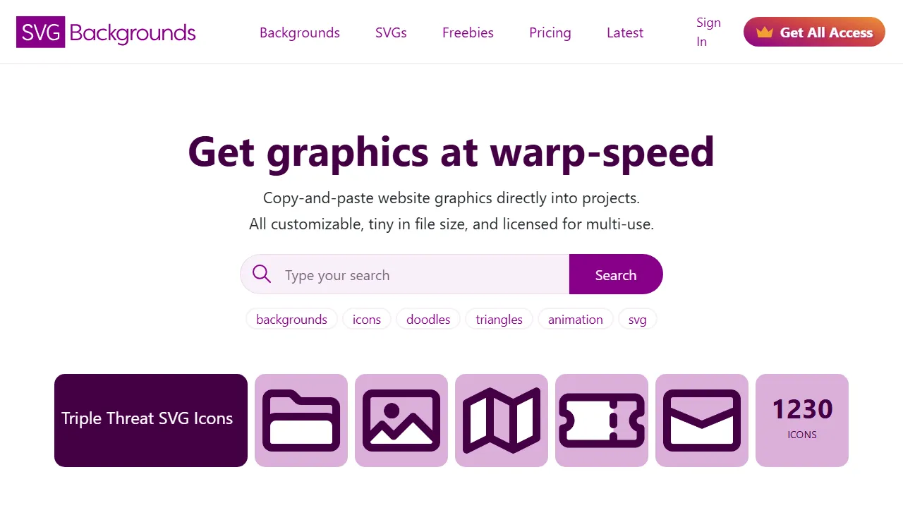 svgbackgrounds.com - Free SVG Backgrounds and Graphics Online screenshot