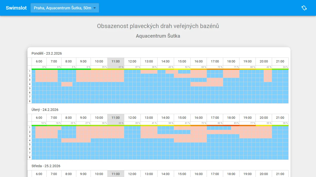 swimslot.com - Find and Book Swimming Pool Timeslots screenshot