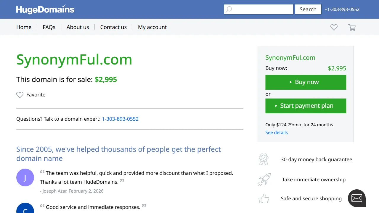synonymful.com - Suggest Thesaurus and Find Another Word screenshot