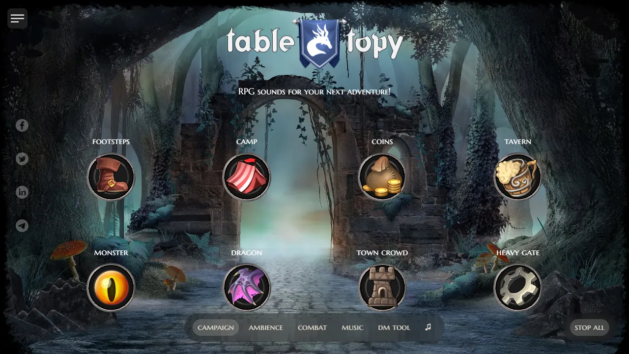 tabletopy.com - Free Virtual Tabletop Support App screenshot