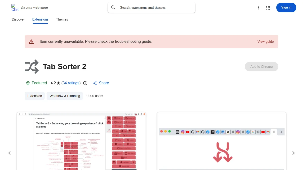 Miezan - TS2 - Chrome Tab Manager and Session Buddy screenshot