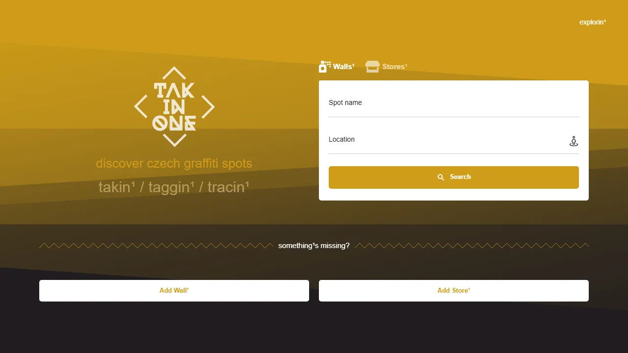 takin.one - Graffiti Spot Discovery Tool Online screenshot