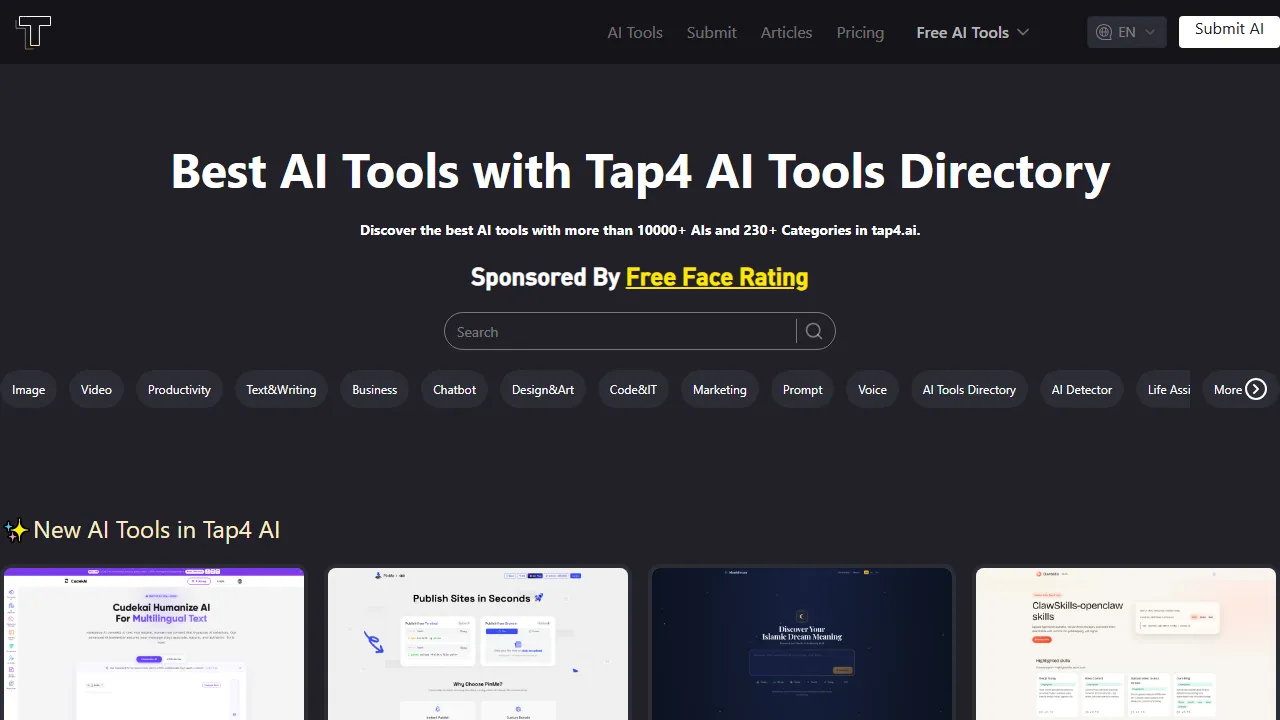 tap4.ai - AI Tools Directory Updated Daily By GPT-4o screenshot