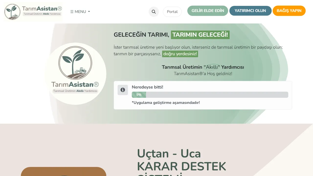 tarimasistan.com - AI Agriculture Decision Support System for Farmers screenshot