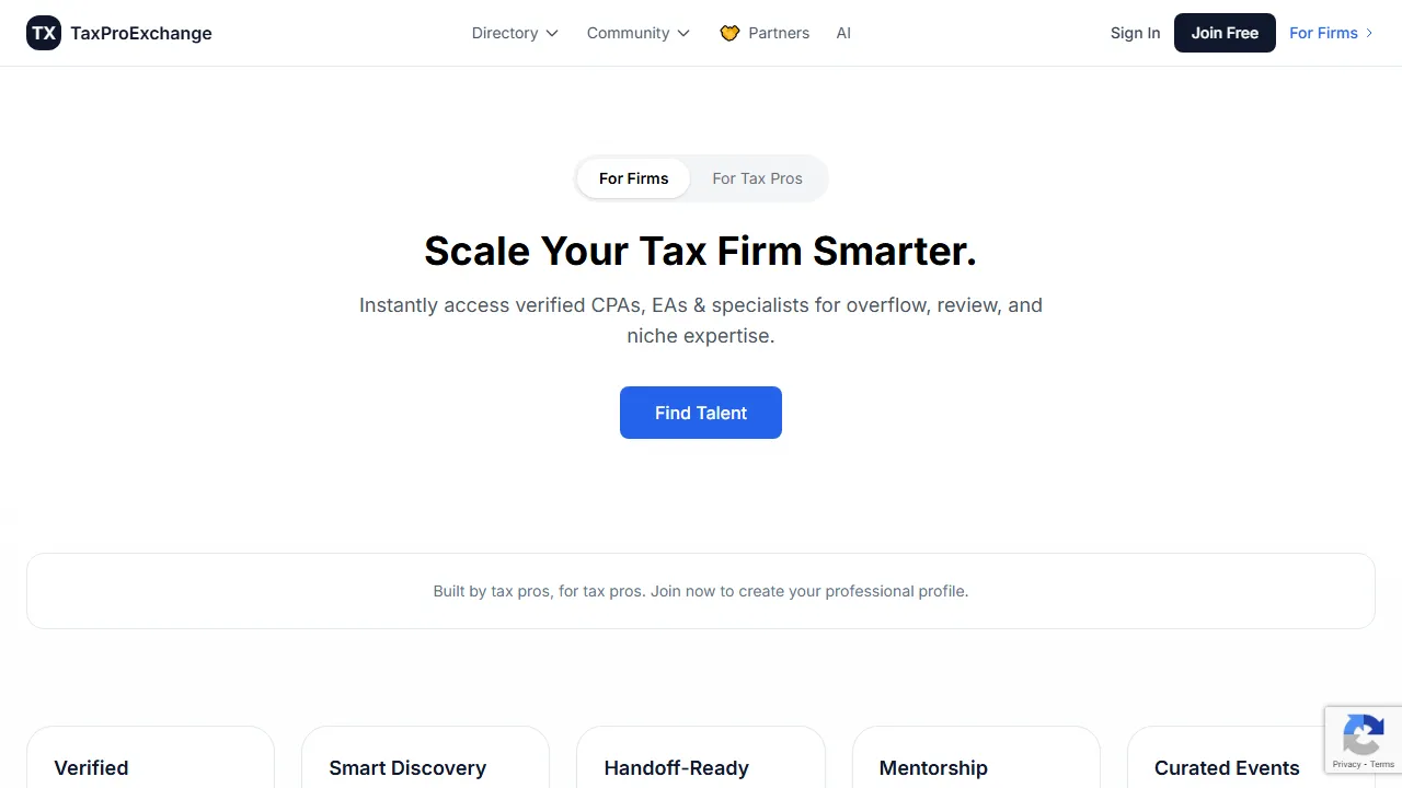 taxproexchange.com - Find 1031 Exchange Professionals and CPAs Online screenshot