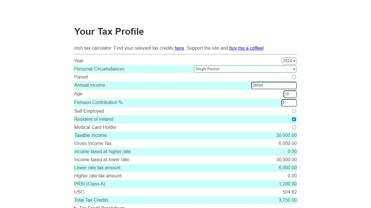 taxtile.surge.sh - Income Tax Calculator Tool screenshot