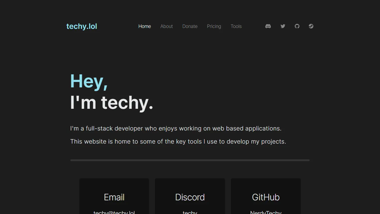 techy.lol - Open Source Discord Music Bot Project screenshot