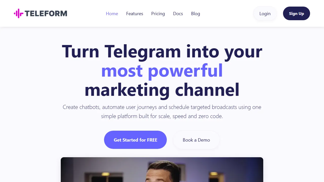 teleform.io - No-Code Telegram Bot Builder screenshot