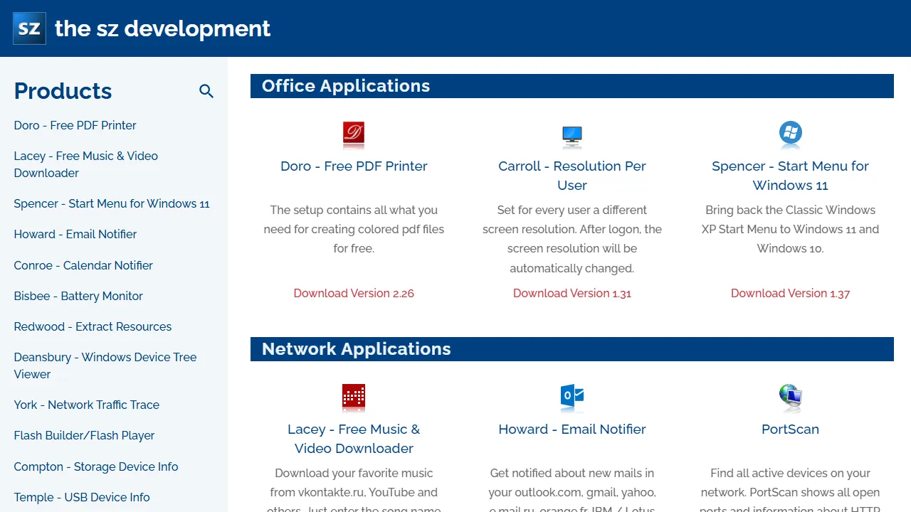 the-sz.com - Free Adaptive Software Development Tools Online screenshot